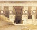 David Roberts 06 The Facade Of The Temple Of Hathor At Dendera 1280x1024